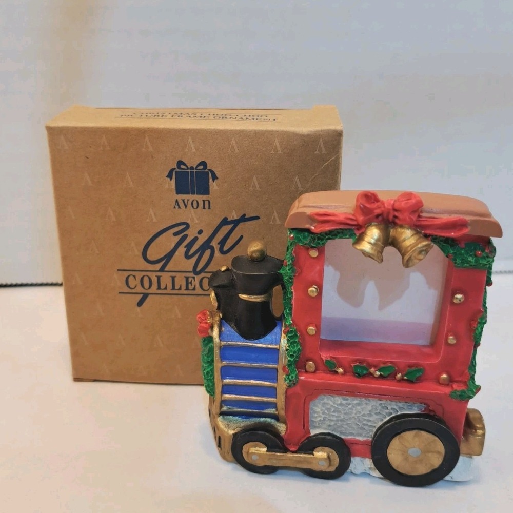 Avon Gift Collection Christmas Train Ornament Multicolor w/ Box